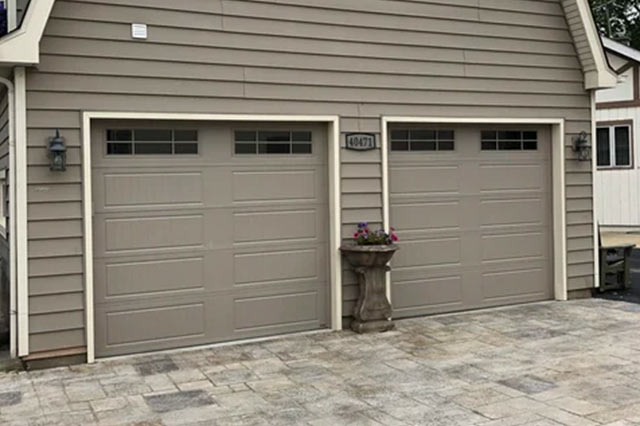 garage doors on a house