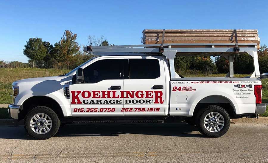 One of our service trucks on the road